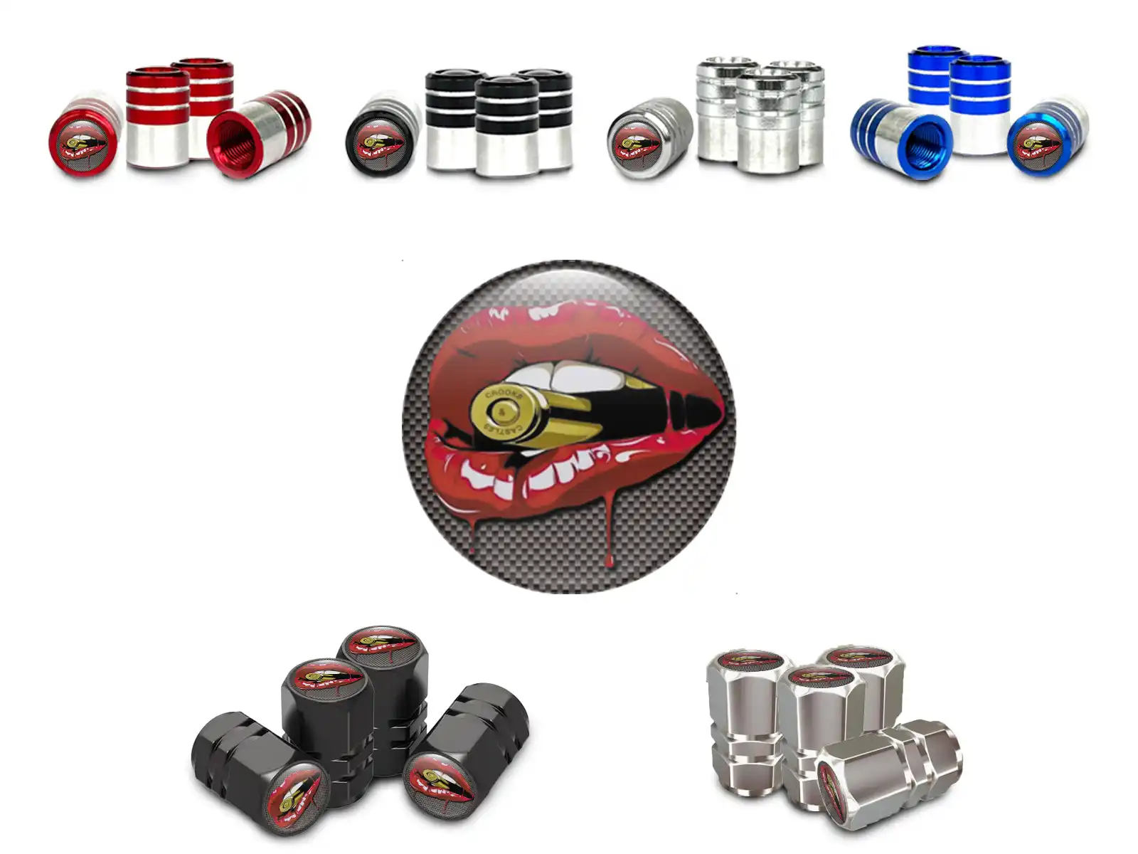 Wheel Valve Stem Caps SUV Force Finish